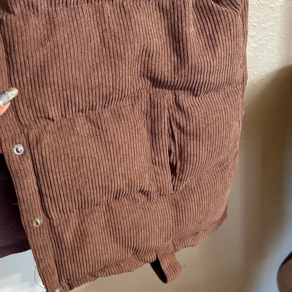 TCEC Brown Corduroy Vest